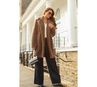 Double Second Luxury Teddy Bear Fur Coat In Brown Brown