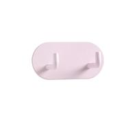 Double Self Adhesive Key Hooks,Heavy Duty Stick On Wall and Door Hanger for Hanging,Bathroom Tower Hooks And Kitchen Hallway Sticky Back Hooks, Coat Hooks Robe Hook Wall Mounted, Rustproof (Baby Pink)