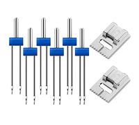 Double Sewing Machine Needles,Twin Needle Stretch Machine Needles Universal Double Needle for Most Sewing Machines for Household Sewing Machine,3 Sizes 2.0/90, 3.0/90, 4.0/90