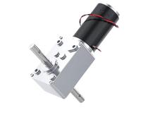 Double Shaft 33MM Length 5840-31zy DC 12V 24V Worm Gear Motor 12-470RPM Reducer Gearbox 1Pcs(24V Bracket motor,160RPM)