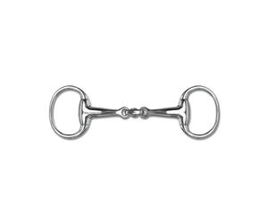 Double shattered olive bit for horse Waldhausen Massif