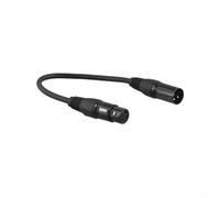 Double Shielded Metal Balanced XLR Microphone Cable with Gold-Plated Contacts for Mixers, Amplifiers and Audio Equipment (30cm/1m//5m)(30CM)