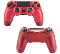Double Shock 4 Wireless Controller Compatible For PS4, Red