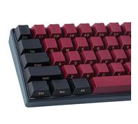 Double Shot Keycaps 147 Keys Cherry Profile Red Samurai Letter Side Engraved Keycaps for ANSI & ISO Layout Cherry MX Mechanical Keyboard