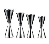 Double Shot Stainless Steel Cocktail Jigger with Japanese Measuring Cup Design, Accurate 30/60ml and 45/60ml Measuring Tool for Bar and Kitchen Use (60/90ml)
