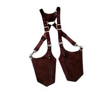 Double Shoulder Armpit Bag, Anti-Theft Underarm Bags With Zipper,Adjustable Shoulder Straps Underarm Shoulder Bag Wate-proof Travel Multi-purpose Shoulder Bag for Outdoor Sports Brown