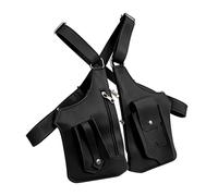 Double Shoulder Armpit Bag for Men - Adjustable Anti-Theft Holster with Multiple Pockets, Lightweight Travel Companion, Comfortable Shoulder Design, Durable Outdoor Equipment | For The, Black,