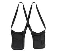 Double Shoulder Armpit Bag Portable Underarm Wallet Secret Holster Crossbody Shoulder Hidden Bag for Passport Phone Keys Credit Cards