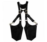 Double Shoulder Armpit Bag PU Leather Anti-Theft Armpit Bag Adjustable Hidden Underarm Shoulder Pouch for Steampunk Parties Outdoor Double for Men Und