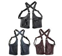 Double Shoulder Bag - Waterproof Material Construction, Multi-Pocket Storage, Anti-Theft Design, Adjustable Strap Function | Great for School, Office, Travel, Camping, My, Black, Se référer au
