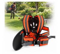 Double Shoulder Brush Cutter Harness for Einhell GC-CT 18/240 Li | Padded Shoulder Straps, Adjustable Waist Belt and Side Pad with Metal Clip for Grass Trimming and Edging