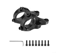 Double Shoulder MTB Stem 35mm for Downhill Racing | 31.8mm compatibility, dual-crown fork fit, reduced bar twist, lightweight design, silver option(A-28.6*31.8mm)