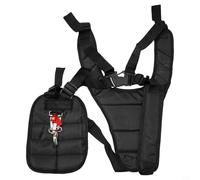 Double Shoulder Strap Harness for Brush and String Trimmer, Adjustable Padded Vest with Quick Release Buckles for Grass Eater,