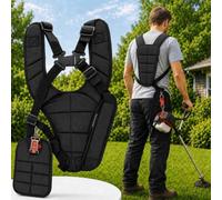 Double Shoulder Trimmer Harness for Bosch AdvancedGrassCut 36V-33, Adjustable Padded Oxford Cloth Strap, Brush Cutter Shoulder Support for Lawn Care and Garden Trimming