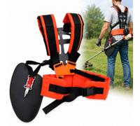 Double Shoulder Trimmer Harness for Husqvarna 525RX Mark II, Adjustable Padded Weed Eater Strap for Brush Cutters, String Trimmers, Lawn Mowers and Garden Tools