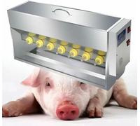 Double-Side 10/14 Nipples Piglets Milk Feeder Stainless Steel | Smart Constant Temperature Automatic Piglet Milk Feeders | for Piglet, Little Lamb