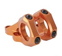 Double side 31 8mm bike stem for mountain and DH bikes, made from CNC machined aluminum alloy 6061 with anodic oxidation treatment to durability and stable riding (orange)