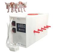 Double-Side Automatic Piglet Feeder,8/10/14 Nipples Constant Temperature Feeder,Smart Nipple Feeder with Sound Simulation & Double switch,for Sow Raising and Piglet Nursing(14heads)