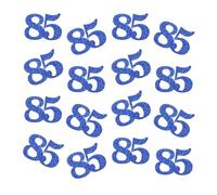 Double Side Blue Glitter Paper Numbrer 85 Confetti 85 Paper Scatter Table Confetti for 85th Birthday Party 85th Anniversary Party Decoration, 100pcs