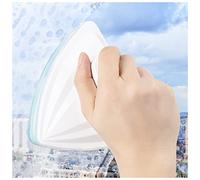 Double Side Magnetic Window Cleaner, Magnetic Window Cleaner Double-Sided Adjustable Glass Wiper White 15x13.5cm 4-28mm(4~24mm)