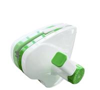 Double Side Magnetic Window Cleaner, Magnetic Window Cleaner Double Sided Glass Brush Multicolor 15x15.2 cm(Green,5~16mm)