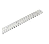 Double Side Metric Royal Steel Straight Ruler with Scale Essential Drafting Rule for Accuracy Drawing Smooth Corner