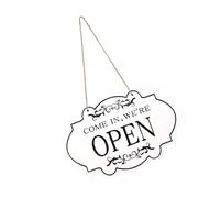 Double Side Open Closed Sign 33x20cm Wood Open Closed Signs For Business Door Wall Window Shop Restaurant Cafe Hotel Hanging Board