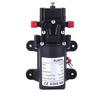 Double Side Straight Pipe Self Priming Single Suction Diaphragm Water Pump, 24V DC 70W High Pressure Low Noise Water Pump, for Clean Water Boosting, Irrigation and Small Scale