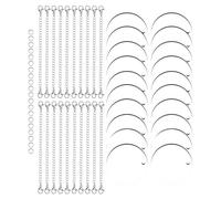 Double Side Sublimation Key Chain Blank Bulk 20 Round Sublimation Blank 20 Key Chain Rings 20 Jump Rings for DIY Crafts