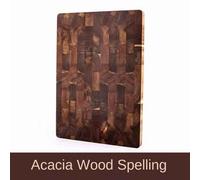 Double-Sided Acacia Wood Cutting Board , Premium Splicing Chopping Board With Drain Groove, Water,resistant And Damp Proof Kitchen
