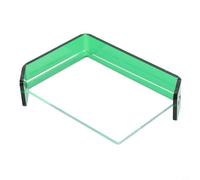 Double Sided Acrylic Picture Frame 10x15cm, Modern L-Shaped Floating Photo Display Stand for Tabletop, Clear Vertical Horizontal Desktop Decor for Home Office, 2(Is green)