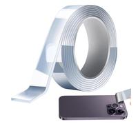 Double Sided Adhesive - Bonding Tape, Dual Adhesive Tape | Transparent Sticky Roll Adhesive, Removable Mounting Double Adhesive Tape, Anti-Slip Dual Adhesive Strip for Walls Tiles Ceramics Wood
