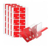 Double Sided Adhesive Pads 24mm × 24mm 0.5MM Thick 40 PCS Clear Square | Heavy Duty, Sticky Mounting, Strong Adhesive, Foam Tape for Car Décor Home Office Logos