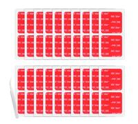 Double Sided Adhesive Pads 40 PCS 25mm × 25mm 0.5mm Thick 4905 Clear Square | Heavy Duty, Square, Sticky Mounting, Foam Tape, Strong Adhesive, for Car Décor Home Office Logos