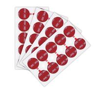 Double Sided Adhesive Pads 40 PCS Dia. 25mm 0.6mm Thick 5925 Black Round | Heavy Duty, Sticky Mounting, Foam Tape, Strong Adhesive, for Car Décor Home Office Logos