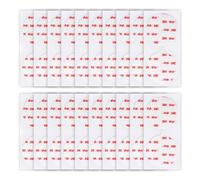 Double Sided Adhesive Pads 40 PCS Dia. 50mm 0.6mm Thick 4930 White Round | Heavy Duty, Sticky Mounting, Strong Adhesive, Foam Tape for Car Décor Home Office Logos