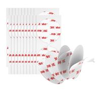 Double Sided Adhesive Pads Compatible with 3M Heavy Duty VHB 50MM Diameter 0.6MM Thick 40 PCS White 4930 Round Sticky Mounting Foam Tape Strong Adhesive for Car Décor Home Office Logos