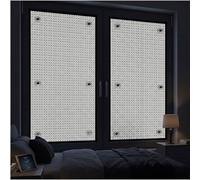Double Sided Aluminum Foil Window Insulation Film, Heat Reflective Radiant Barrier Sun Shade, Thermal Room Darkening Privacy Blackout Cover for Skylight Attic Roof Sunroom Camper(Black,80cm x 170cm)