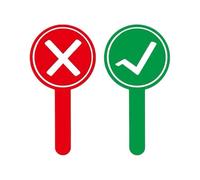 Double-Sided Answers - Double-Sided Signs, Red-Green Signs, Public Voting Paddle, for School Game Family Judge Students Teachers