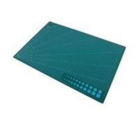 Double-Sided Anti-Slip Cutting Mat for A2/for A3/for A4/A5 Crafting, Sewing & Engraving - 3mm Thick PP Material, Washable & Flexible, Green/Black(A-4 Black)
