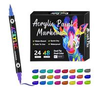 Double-Sided Art Markers - Sketching Pens for Adults and Kids, Versatile Acrylic Coloring Design with Smooth Ink Flow Function, Drawing and Illustration Tool for Artists School Supplies Creative Use