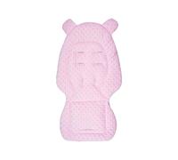 Double-Sided Baby Strollers Seat Cushion Cotton Velvety Breathable Liner Reversible Design Seat Pad for Infants Prams Strollers Cushion