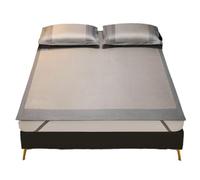 Double-Sided Bamboo Folding Mattress Pad for Bed Cooling Rattan Sleeping Mat Summer Bedding Accessories (180 x 220cm)