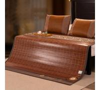 Double Sided Bamboo mat for Bed, Summer Bamboo Sleeping Mat Bamboo, Bamboo and Rattan Woven Cooling Ma, Sleeping Mat Bamboo