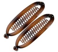 Double-Sided Banana Clip, Hair Banana Clips, Claw Clincher Combs, Strong Hold Design, Lightweight Comfortable Material, 3x15.5x2.5cm, for Women, Girls, Everyday Use
