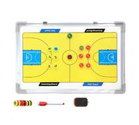 Double-Sided Basketball Tactics Board, Waterproof Whiteboard for Coaches, with Magnetic Chess Pieces and Markers, for Daily Training(Basketball)