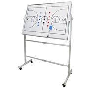 Double-Sided Basketball Whiteboards On Wheels，Dry-Erase Basketball Tactics Board with Magnetic Markers and Eraser