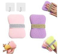 Double-Sided Bath Foaming Bag, Nicelifehack Double-Sided Bath Foaming Bag, Portable Fun Soap Face Wash Sponge, Quick Lather & Reusable Mesh, No More Slippery Soap & Messy Showers (#03)