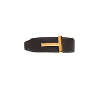 Grain Leather T Icon Belt - male - Tom Ford - Belts - Brown - 105 CM - Accessories 105 CM