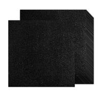 Double-sided Black Glitter Cardstock 12x12, 24 Sheets 100LB Black Cardstock